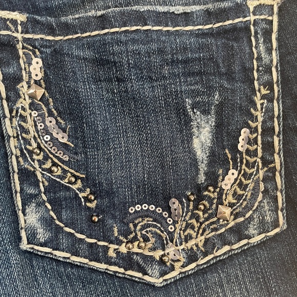 Silver boot cut jeans - Picture 3 of 4